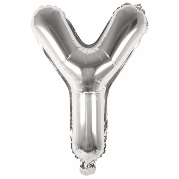 Brev ballong sølv 80 cm stor Y