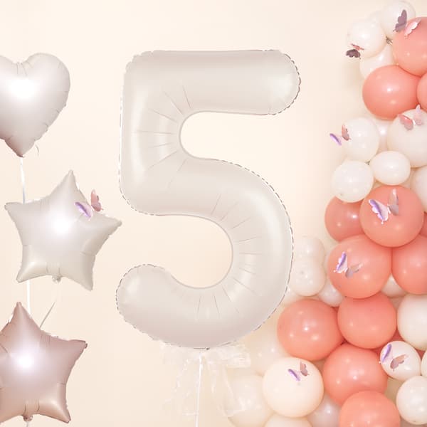 Folieballong Siffra 6 Kräm Beige 100 cm beige