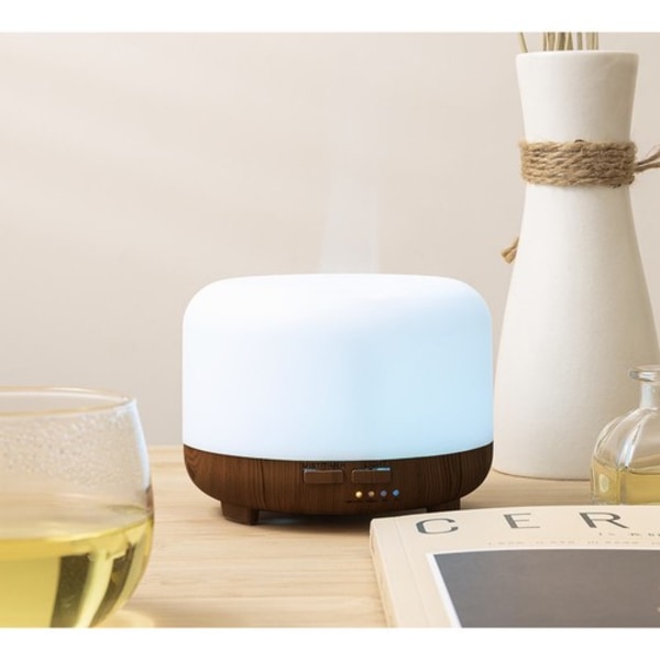 Aroma Diffuser RGB Luftfuktare med Fjärrkontroll och Eterisk Olja flerfärgad