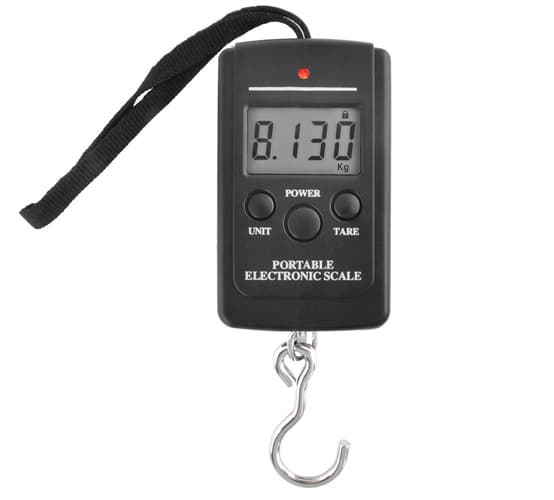 Bærbar Bagagevægt | Digital krogvægt 40kg sort