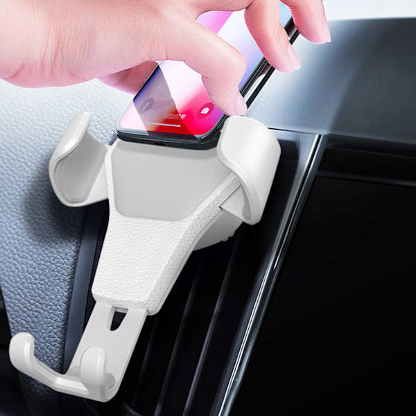 Universal Mobile Holder til bil Mobil GPS Holder til bilen White hvid