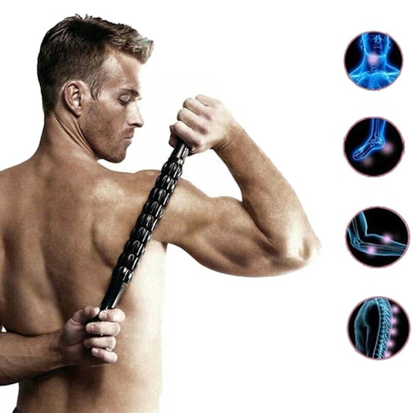 Hierontarulla | Fascia Muscle Roller Trigger-pistehieronta musta