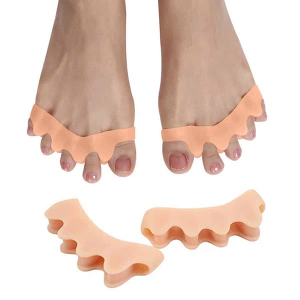 Hallux Valgus Toe -levittimet - erottaa varpaat - tuki beige