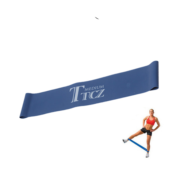 Elastic Resistance Band Training Band CrossFit (mellom) blå