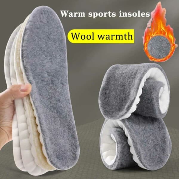 Lurvig Varmt Skoinlägg Innersula Boost Material - EUR 45-46 vit