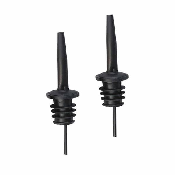 2-pack Hällpip Droppkork Flaskpip Dosörpip i Metall Mattsvart svart