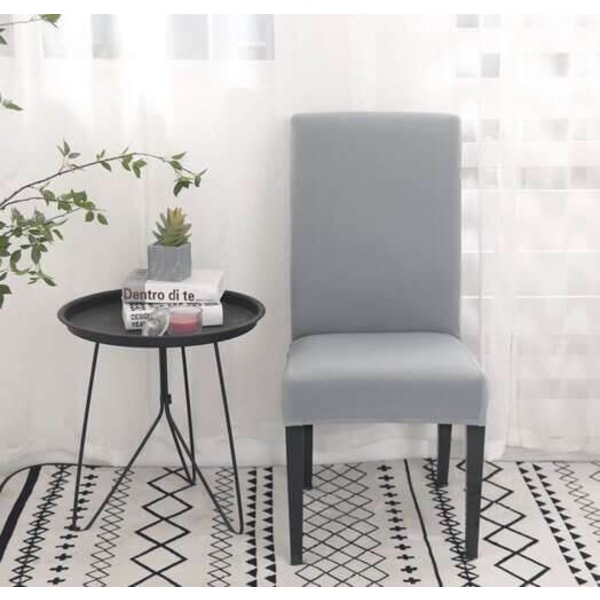 2 Universal stolebetræk Velvet Grey grå