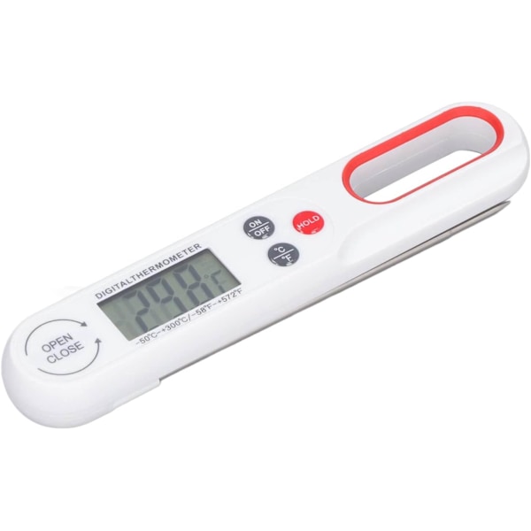 Digital Stektermometer | Vikbar | Omedelbar Läsning Vit vit