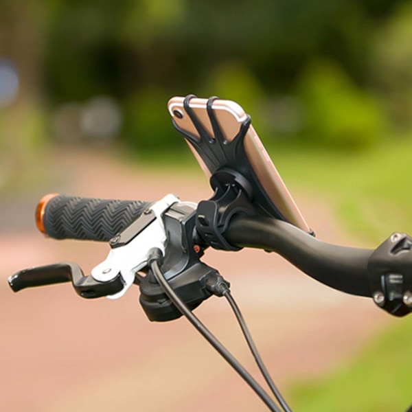 Universal Mobile Holder Bicycle Bicycle Control Holder for Mobile svart