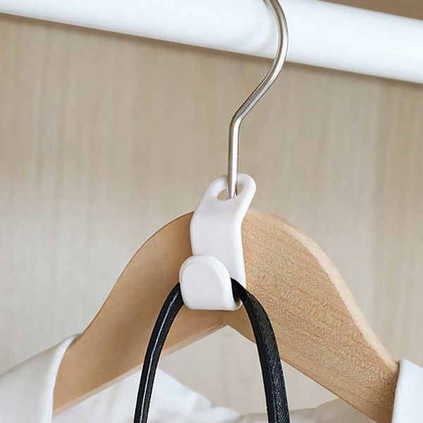 20-pack Klädhängare - Anslutningskrok - Organizer Vit vit