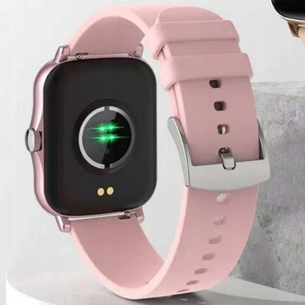 FitPro Android iOS Smartwatch med 2 armband, bluetooth och hälso-funktioner Rosa rosa