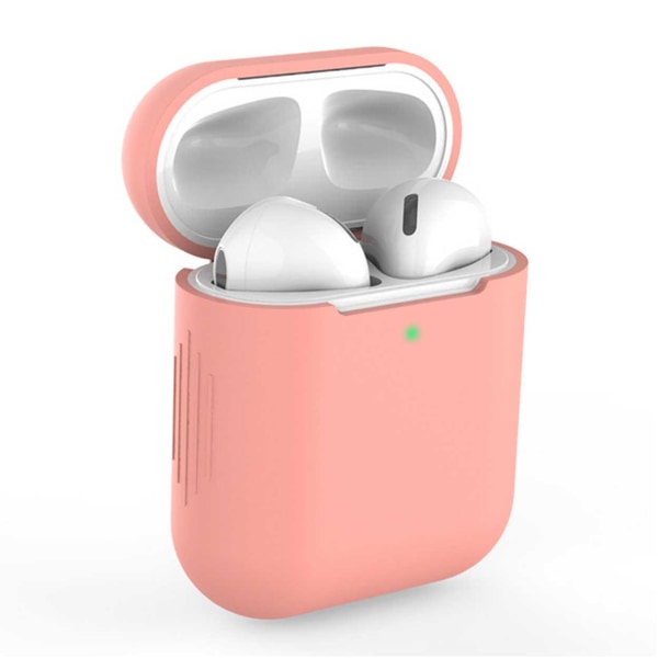 Rosa Apple AirPods 1/2 Case Fodral Stötsäkert Skyddsfodral rosa