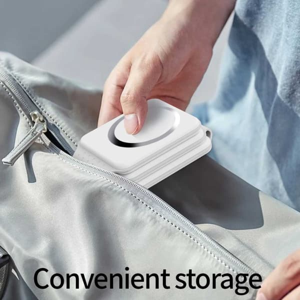Vikbar Trådlös Mobilladdare 3-i-1 Magsafe Kompatibel Vit vit