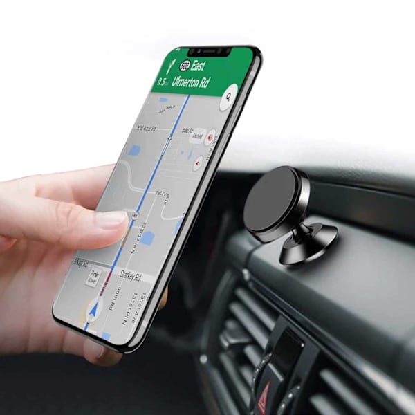 Mobiili pidike magneettilla - pyörivä autopidike kultaa kulta