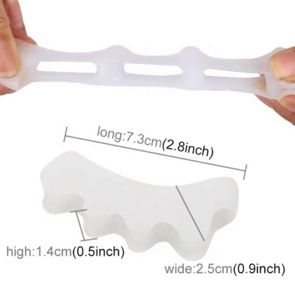 Hallux Valgus Tåspridare - Separerar Tårna - Stöd beige
