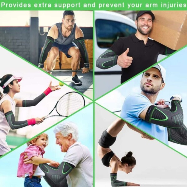 Albuebeskyttelse Tennisalbue - Albuestøtte Compression XL sort