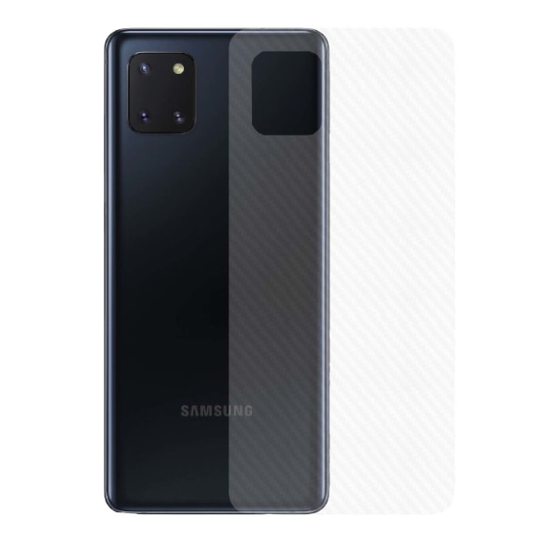 3-pack Galaxy Note 10 Lite Kolfiber Skin Skyddsfilm Baksida transparent