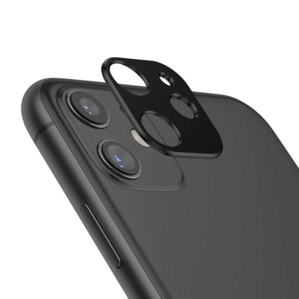 iPhone 12 Linsskydd Skydd för Kamera Kameralins Svart svart