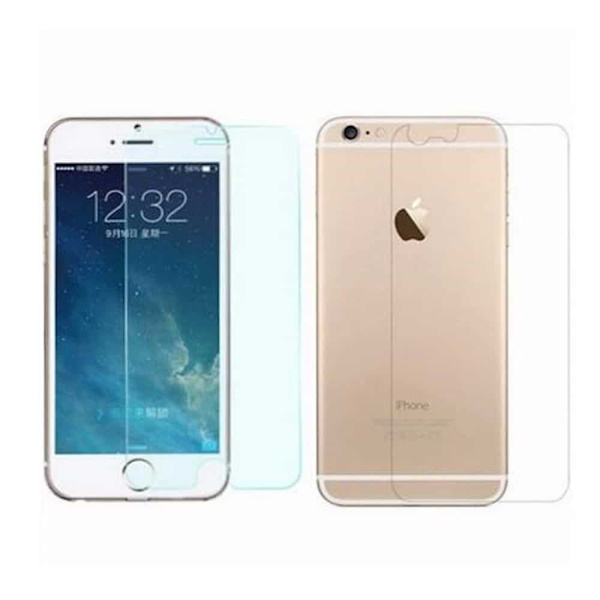 2-Pack Iphone 8 Plus HD Skärmskydd + Skyddsfilm för Baksida transparent