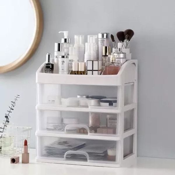 Makeup Organizer | Arrangør for sminke og kosmetikk hvit