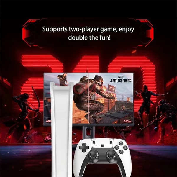 M15 Pro Retro TV-Spill 4K | 20000 Innebygde Spill for Multiplayer hvit