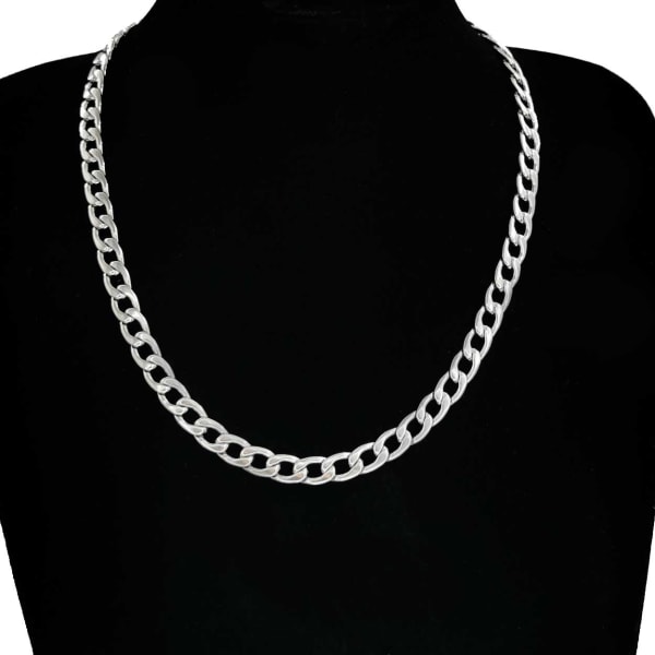 Sølvkæde halskæde halskæde kæde link sølv 7,5mm sølv