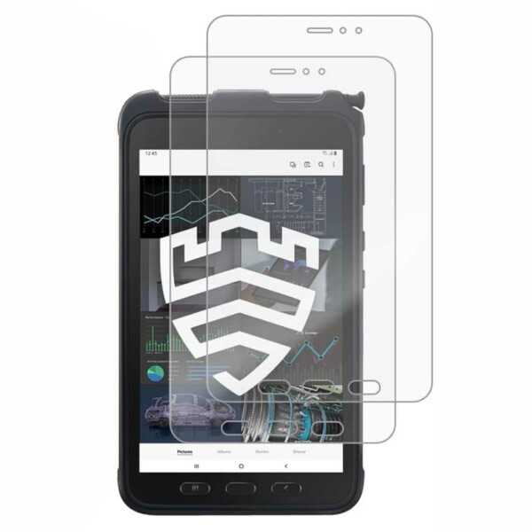 2-pack Galaxy Tab Active 3 8 "T570 Comprehensive Screen Protector gennemsigtig