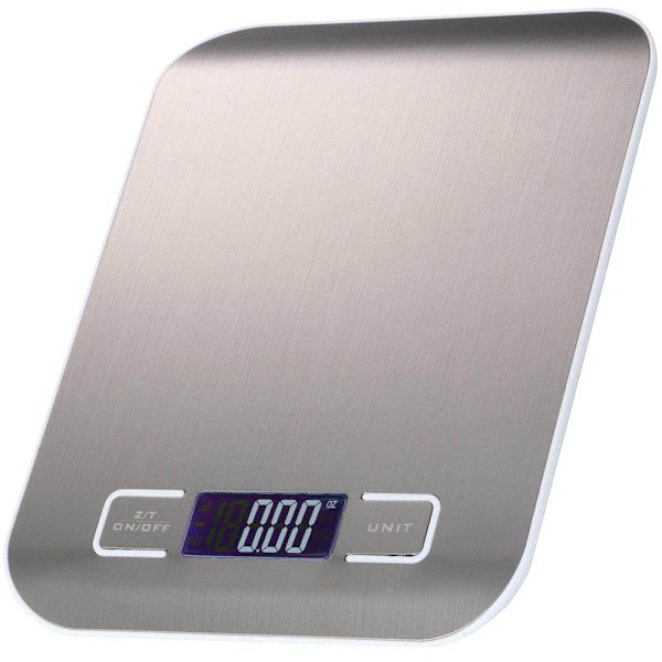 Köksvåg, Pocket Scale, Brevvåg Rostfritt Stål 1g-5kg Vit