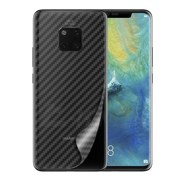 3-pack Huawei Mate 20 Pro Hiilikuitu Vinyyli ihon tarran suojakalvo läpinäkyvä