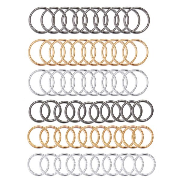 60-pack Fake Piercing Öron Läpp Näsring Septum Läppring flerfärgad