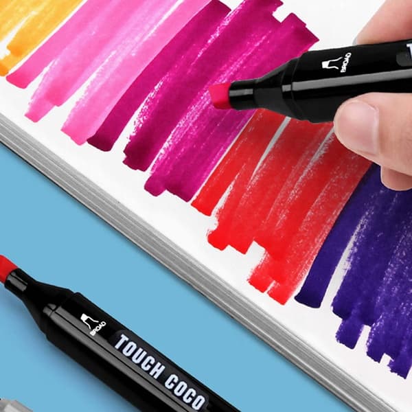 40-pakning Dobbelsidige Malepenn Alkoholbaserte Tusjpenn Sett