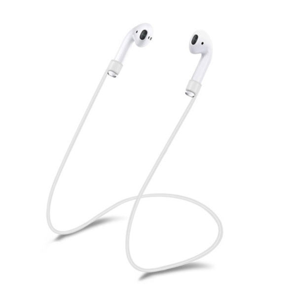 Hvide Apple AirPods 1/2 / Pro Strap Neck Stripe String Hang Around Neck hvid