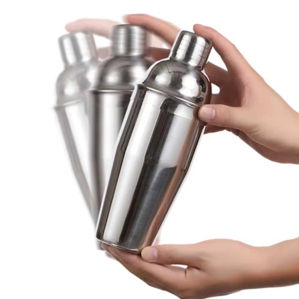 Cocktailshaker rustfritt stål 550ml sølv