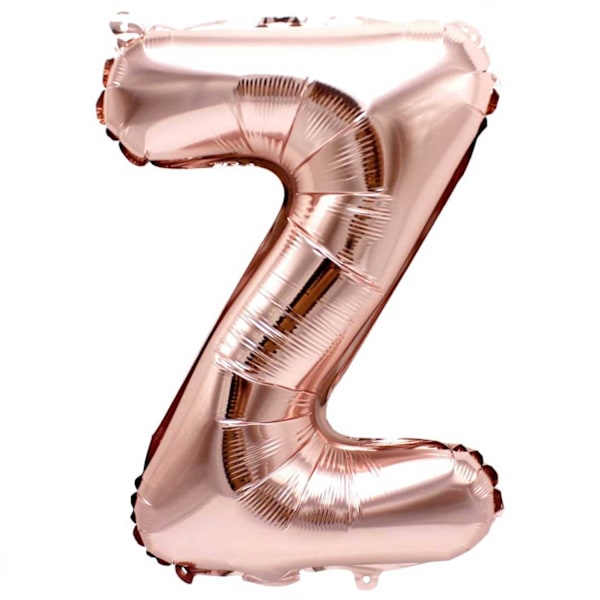 Brev ballong rosé gull 80cm store bokstaver: z Z