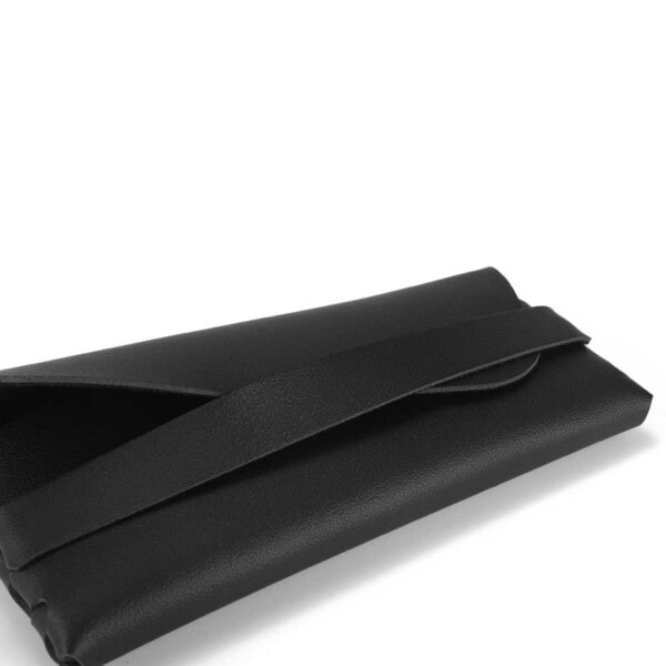 Modernt Glasögonfodral PU-Läder Svart svart