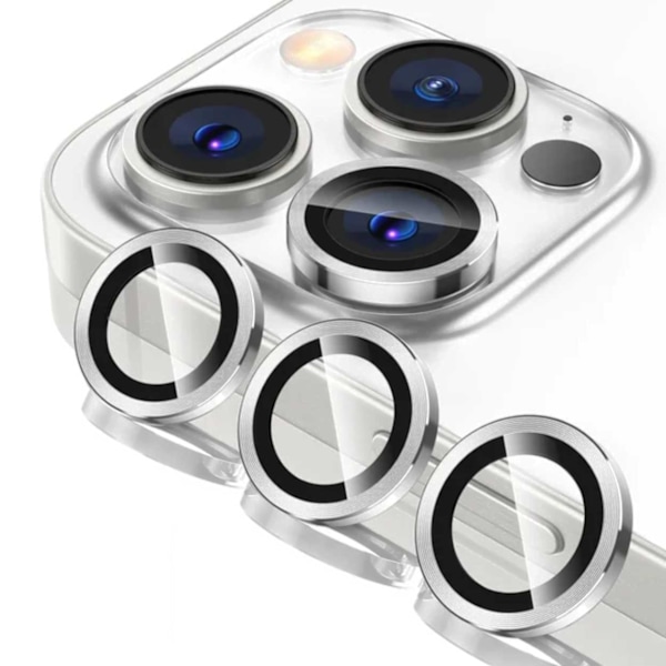 iPhone 14 Pro/Pro Max Linsskydd Silver silver