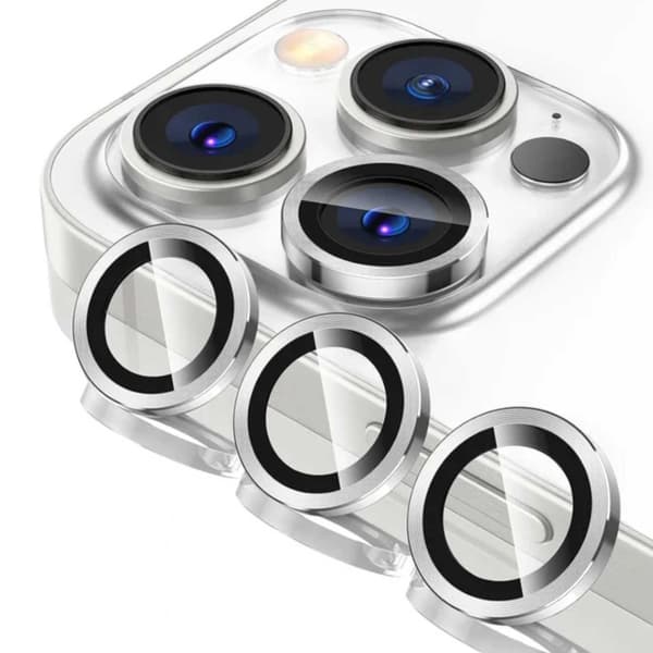 iPhone 14 Pro/Pro Max objektivdeksel sølv sølv