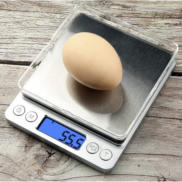 Digital Köksvåg Brevvåg med 2st Skålar 2kg 0,1g