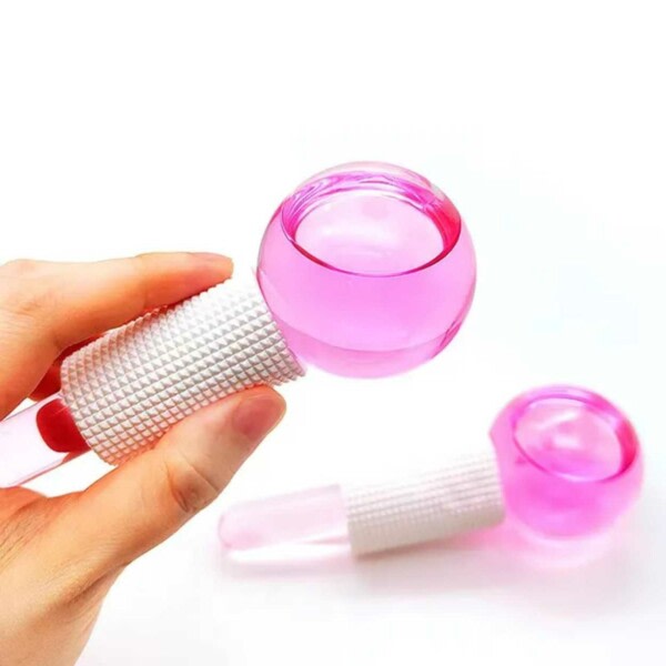 Ice Globes Beauty Tools Cooling Facial Roll pink