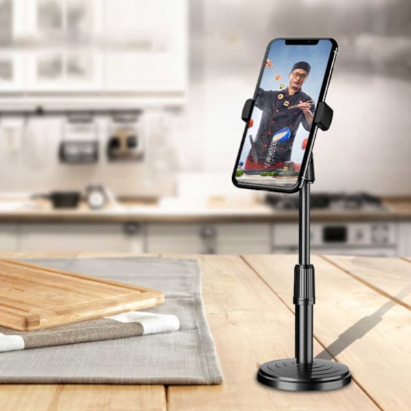 Tiktok Live Stream Mobile Stand - Holder / Set til mobil sort