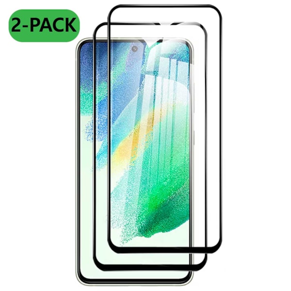 2-Pack Galaxy S20 Plus Härdat Glas HD Skärmskydd Kolfiber svart