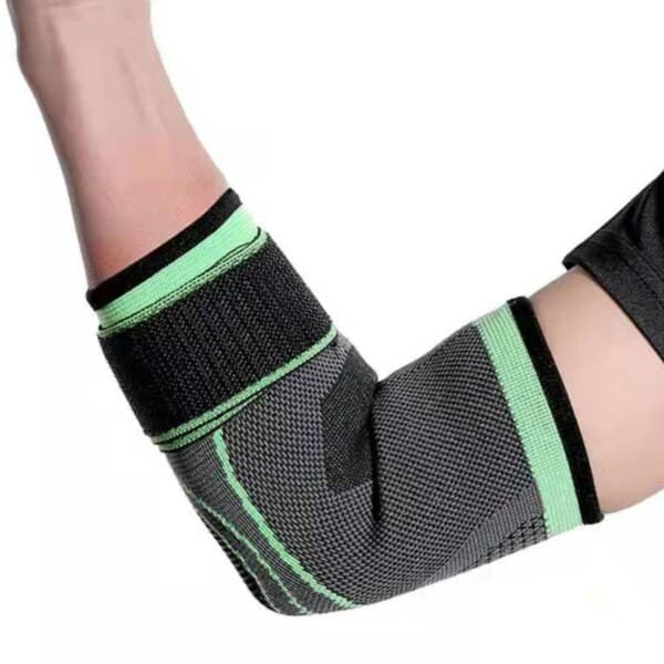 Kompressionsärm för Armbåge - Armbågsskydd M grön