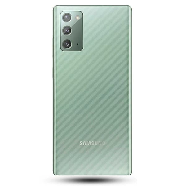 Galaxy Note 20 -suojakalvo selkäkuituvinyylien iholle läpinäkyvä