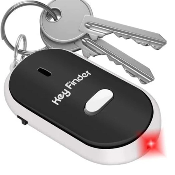 Nyckelhittare Key Finder med Visselfunktion Svart svart