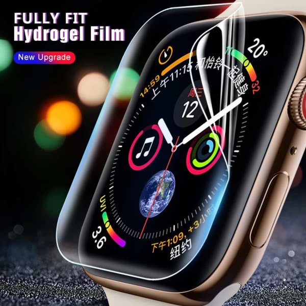 2-pakke Apple Watch 4/5/6/Se 40 mm skærmbeskytter omfattende gennemsigtig