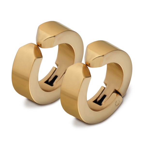 2-pack Gold Fake Piercing Ears Ring Earring Fakerpiercing guld