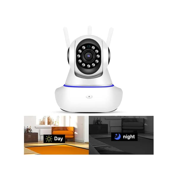Övervakningskamera WiFi Inomhus med Rörelsesensor Vit