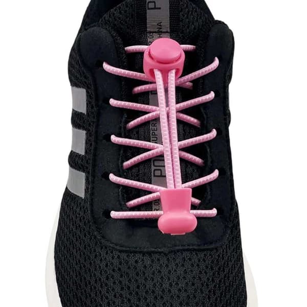 Elastiske lisser (inkludert snøring) - ingen binding av skolisser - rosa rosa