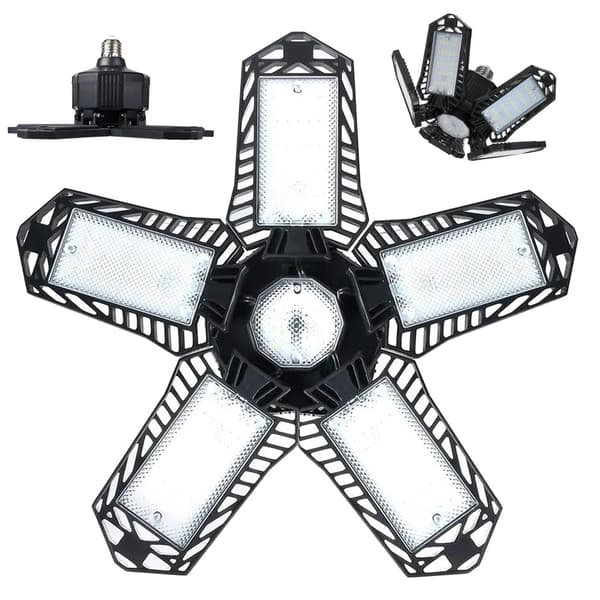 Vikbar LED Verkstadslampa E27 80W 8000LM