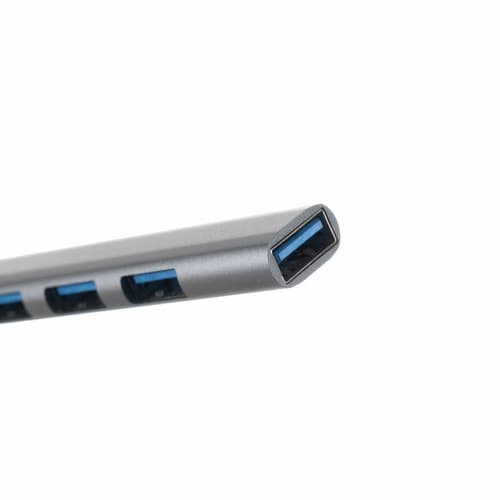 USB Hub 7 -portit | USB A - 1x USB 3.2 ja 6x USB 2.0 harmaa